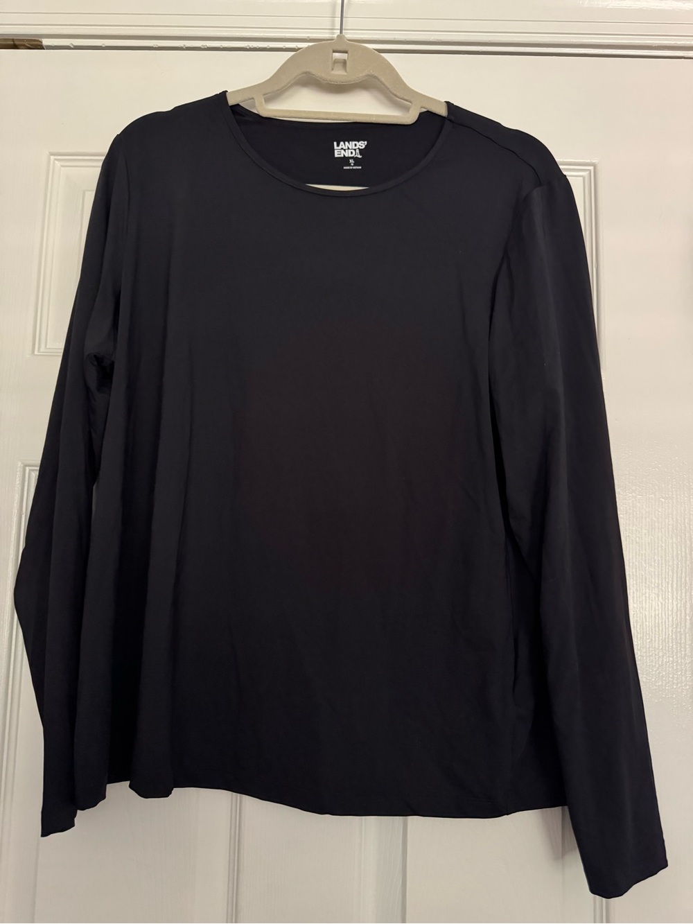 Lands' End Womens UPF 50+ long sleeve crewneck quick dry sz XL